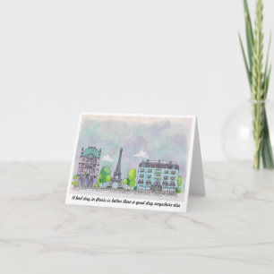 Parijs Notecard Kaart