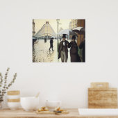 Parijs, op een regenachtige dag poster (Keuken)