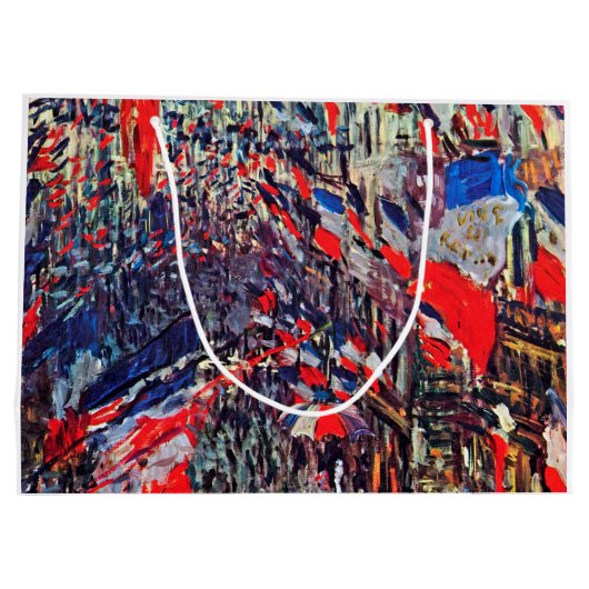 Parijs op nationale dag, Claude Monet Groot Cadeauzakje (Achterkant)