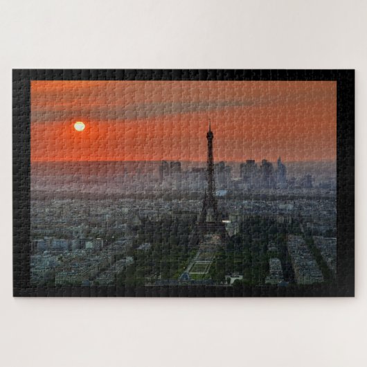 Parijs op Sunset Legpuzzel (Horizontaal)