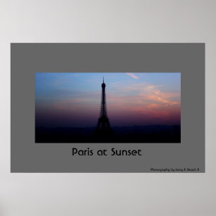 Parijs op Sunset Poster