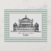  Parijs Opera Illustration Harlequin Briefkaart (Voorkant)