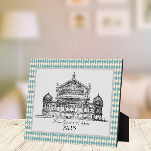  Parijs Opera Illustration Harlequin Fotoplaat