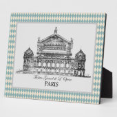  Parijs Opera Illustration Harlequin Fotoplaat (Zijkant)