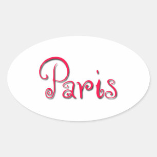 Parijs Ovale Sticker