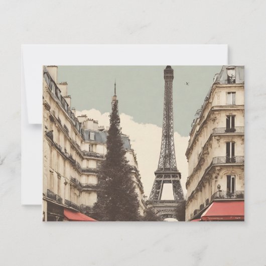 Parijs (Parijs 9) Feestdagenkaart (Voorkant)