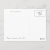 Parijs, Parijs Notre Dame de Paris Briefkaart (Achterkant)