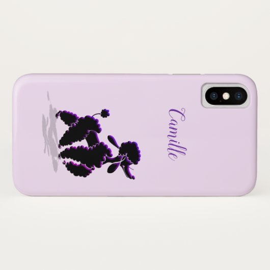 Parijs-poedel Case-Mate iPhone Case (Achterkant (horizontaal))