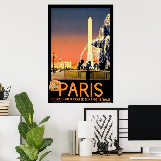Parijs Poster (Thuiskantoor)