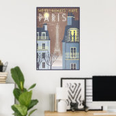 Parijs Poster (Thuiskantoor)