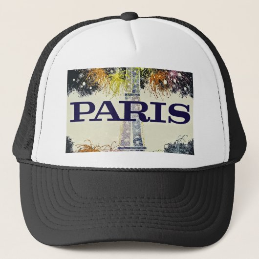 Parijs: Poster Trucker Hat Pet (Voorkant)