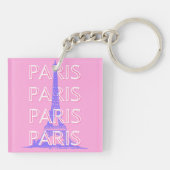 Parijs Reis Kunst, Reis Kunst, Roze Sleutelhanger (Achterkant)