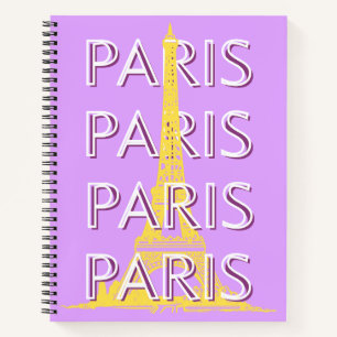 Parijs, reiskunst, minimalistisch, pastelreiskunst notitieboek