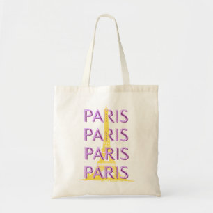Parijs, reiskunst, minimalistisch, pastelreiskunst tote bag