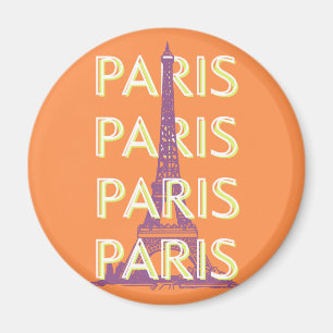 Parijs, Reiskunst, Retro Reiskunst, Sinaasappel Magneet