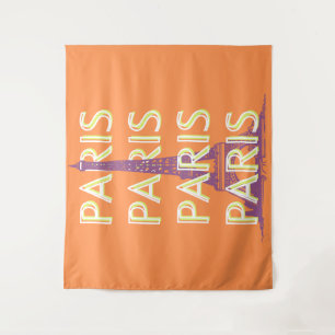 Parijs, Reiskunst, Retro Reiskunst Wandkleed
