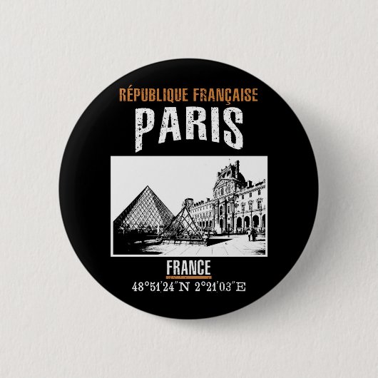 Parijs Ronde Button 5,7 Cm (Voorkant)