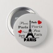 Parijs Ronde Button 7,6 Cm (Voorkant /achterkant)