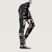 Parijs roze en zwart Parijs Leggings (Rechts)