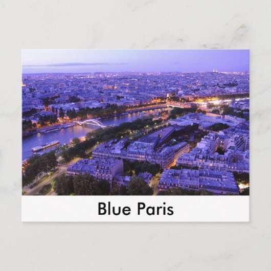 Parijs 's nachts, Seine Briefkaart (Voorkant)