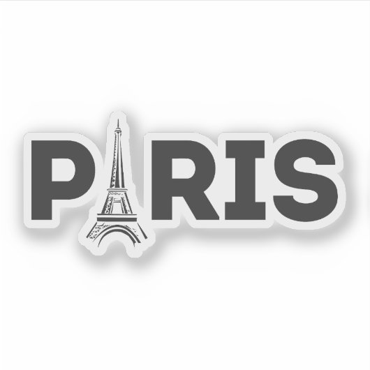 Parijs Sticker (Voorkant)