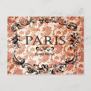  Parijs-teken op Damask Briefkaart