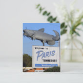 Parijs, TN - 's werelds grootste visvis Briefkaart (Staand voorkant)