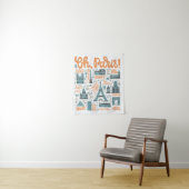 Parijs. | Town Typografie Wandkleed (In situ)