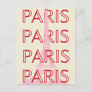 Parijs Travel Art, Travel Art, Preppy, Minimalisti Feestdagenkaart