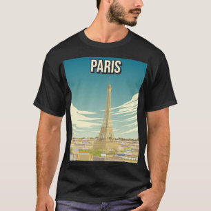 Parijs Travel Poster Eiffeltoren T-shirt