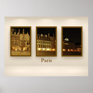 Parijs triptych poster