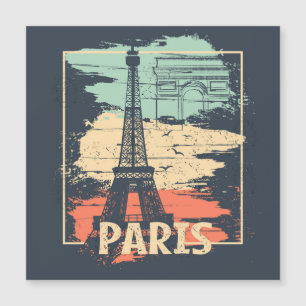 Parijs typografie: abstract Eiffel poster.
