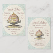 Parijs Victoriaans  Franse bakkerij Visitekaartje (Voorkant / Achterkant)