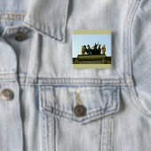 Parijs Vierkante Button 5,1 Cm (In situ)