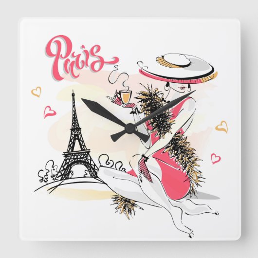 Parijs Vierkante Klok (Voorkant)