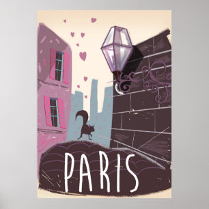 Parijs vintage-poster poster