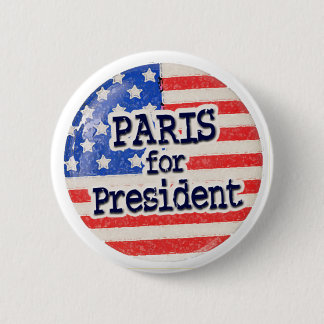 Parijs voor President Ronde Button 5,7 Cm