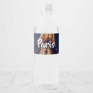Parijs Waterfles Etiket