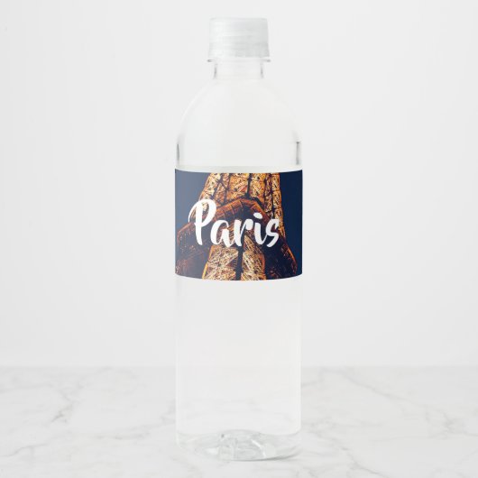 Parijs Waterfles Etiket (Voorkant)