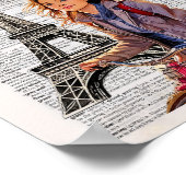 Parijs Woordenboek pagina art print (Hoek)