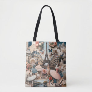 Parijse Ballet Charm Canvas tas
