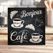 Parijse Bistro Chalkboard Café Tegeltje