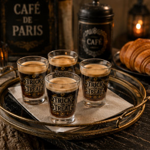 Parijse Bistro Mozaïektegel Pint Gotische Shot Glas