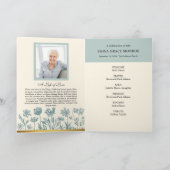 Parijse bloemen foto gedenkteken gevouwen programm programma (Binnen)