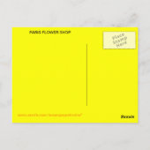 PARIJSE BLOEMENWINKEL BRIEFKAART (Achterkant)