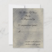 Parijse bruiloft RSVP kaarten Kaartje (Achterkant)