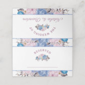 Parijse Charm Floral Gereserveerde Zitplaatsen Bru (Buitenkant ongevouwen)