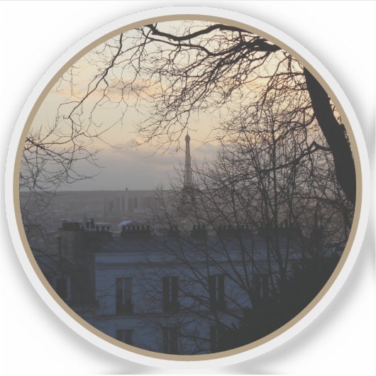 Parijse droefheid - v2 sticker (Voorkant)