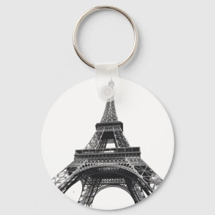 Parijse Eiffeltoren Franse Canvas tas Sleutelhanger