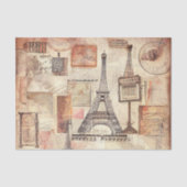 Parijse Eiffeltoren Retro Decoupage Tissue Paper Tissuepapier (Voorkant)
